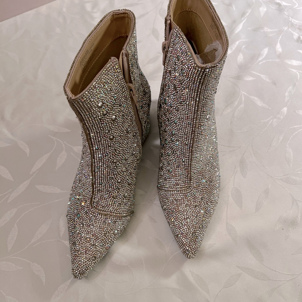 NEW Betsy Johnson Rhinestone boots